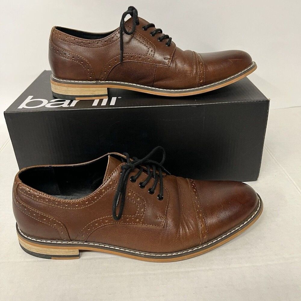 Size 10.5 M Bar III Parker Men’s Brown Casual/dress Oxford Shoes